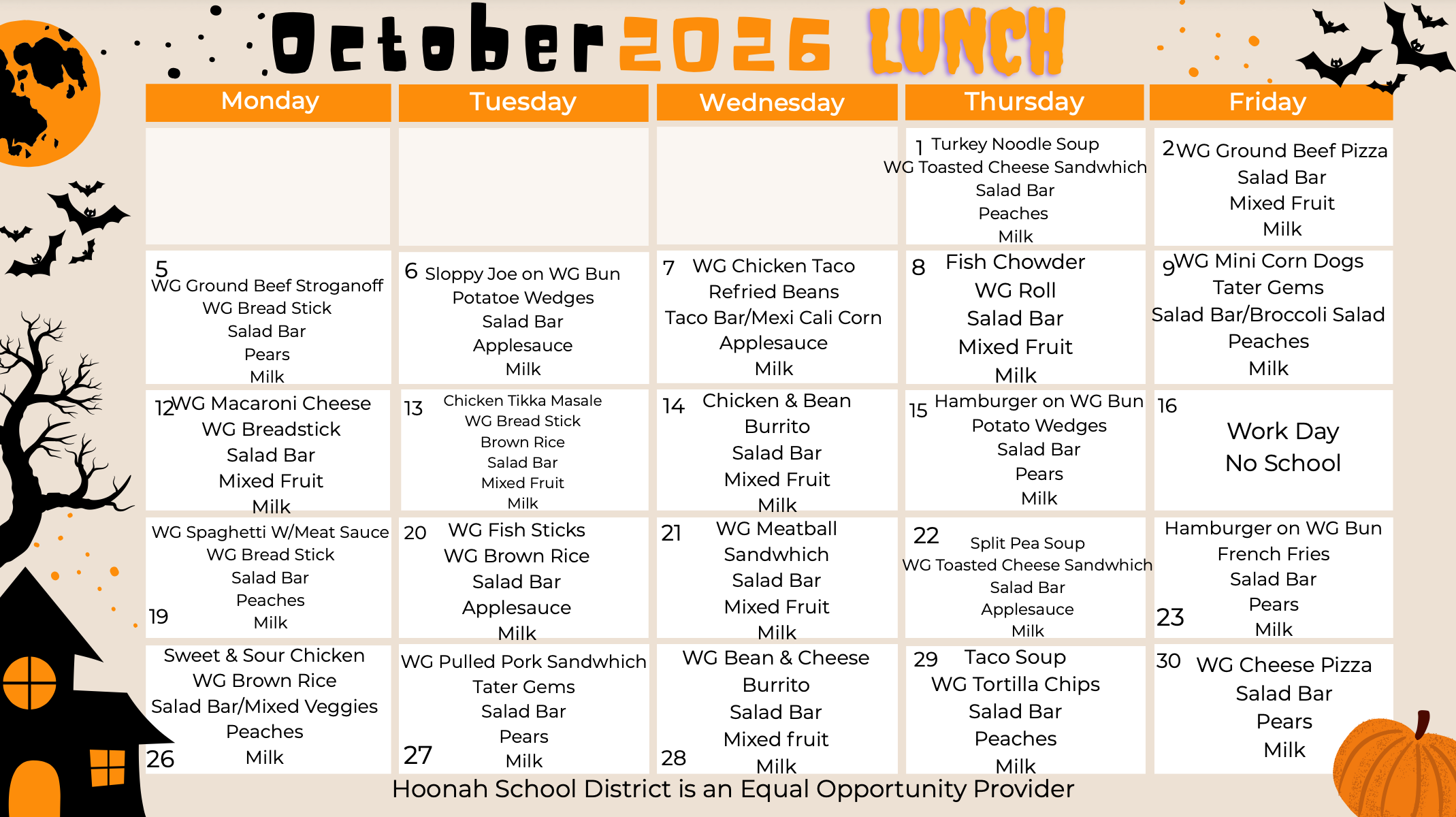 Featured image for “October 2026 Lunch Menu”
